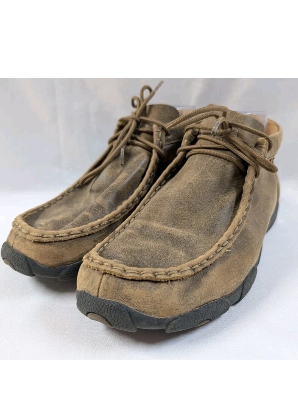 Twisted X Youth Driving Moc Chukka Boots Brown Leather YDM0001 Size 5 M